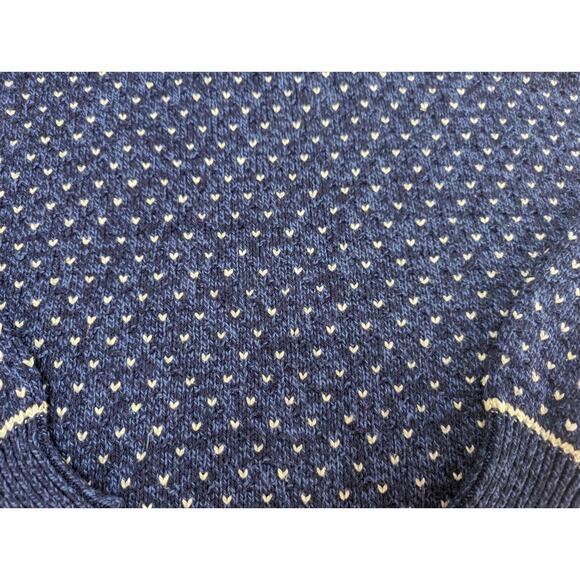 Vintage Eddie Bauer Sweater Mens XL/L Blue Crewneck Cotton Made USA 90s Knit - Picture 6 of 11